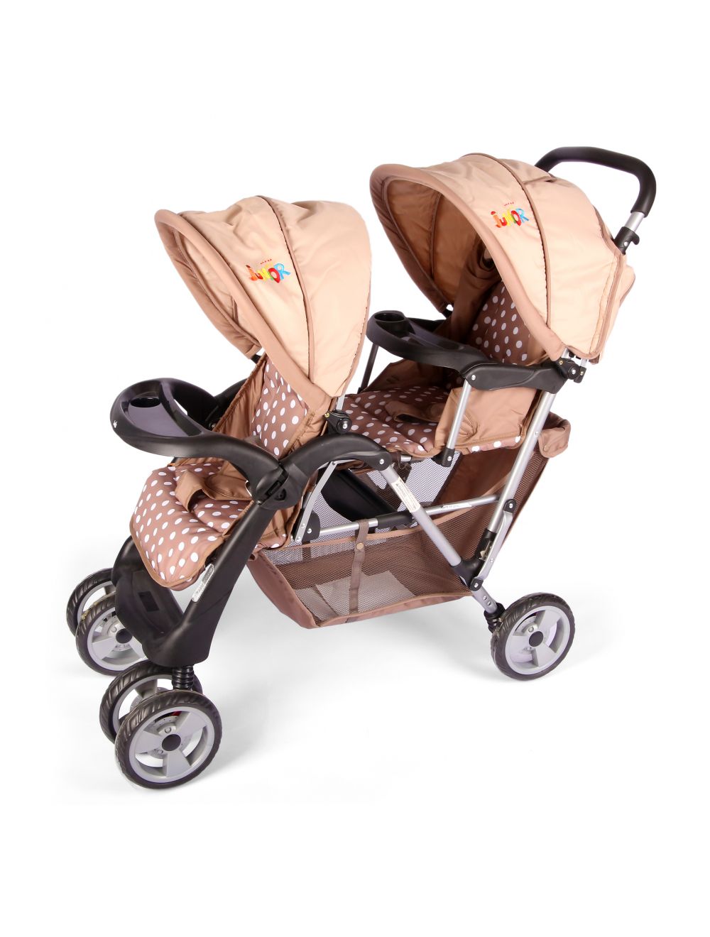 Joymaker Twin Baby Stroller Brown